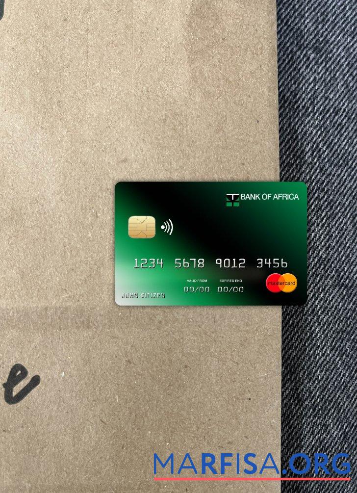 Realistic Burundi Africa bank mastercard photolook front download for verification